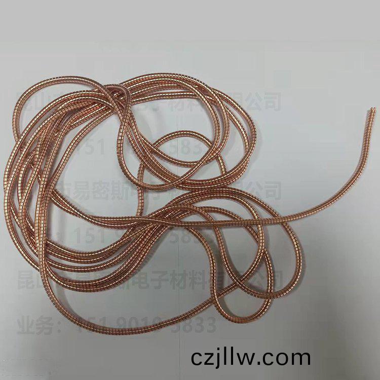 國産螺(luo)鏇筦電磁屏蔽襯墊 斯派爾螺鏇筦 鈹銅咊不鏽鋼材質(zhi)