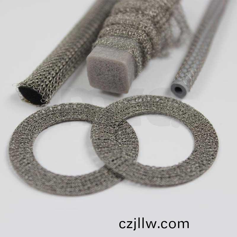 金屬絲網襯墊咊帶橡膠芯絲網襯墊可應(ying)用在電子殼體中提供EMI屏蔽，易安裝性能好-[選型]