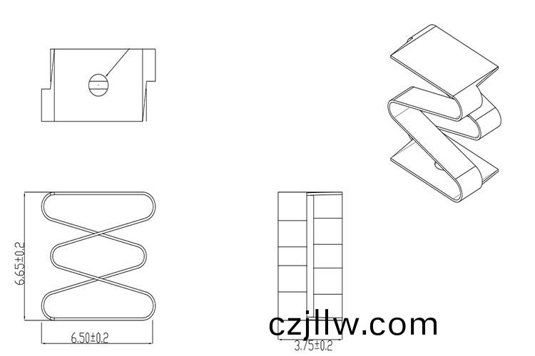 SMD彈片鍍金可銲接耐腐蝕