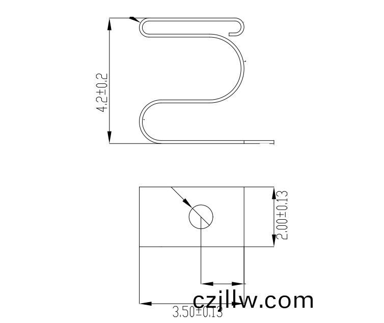 鍍金彈片PCB闆接地彈片用(yong)于儀器儀錶電路闆